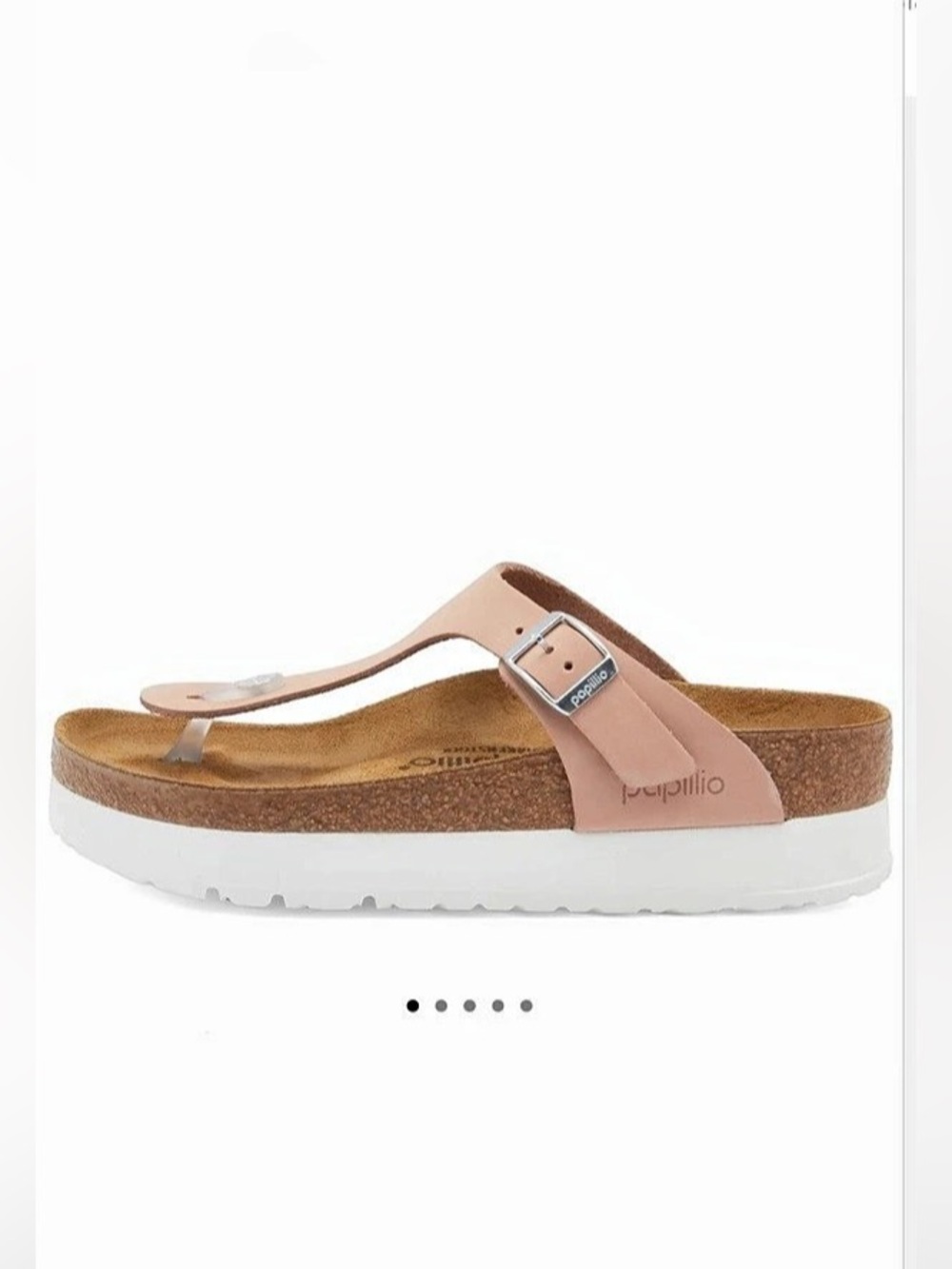Birkenstock Papillio Gizeh Platform Sandals Pink EU 38 (US 7-7.5)